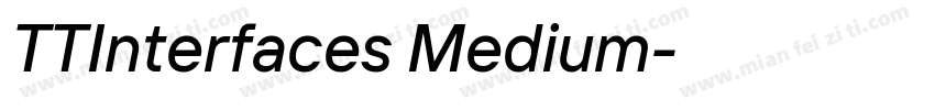 TTInterfaces Medium字体转换